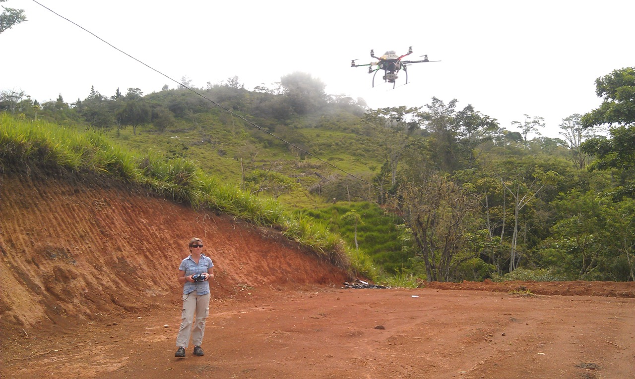Flying a hexacopter in Costa Rica. 